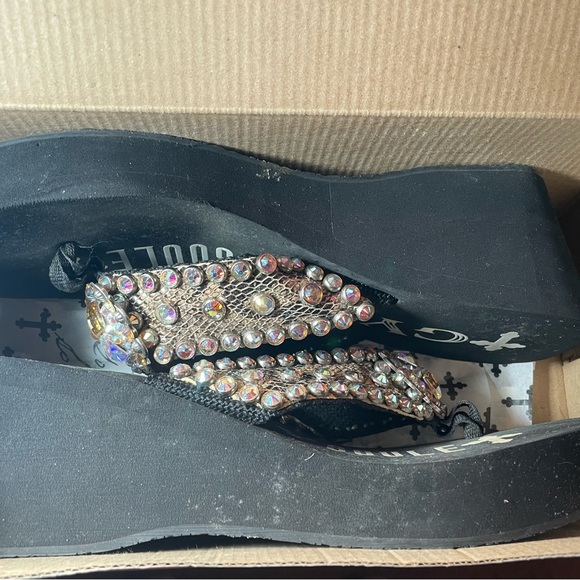 NIB Gypsy Soule Brenda Wedge Sandals s:10M SHE IS NO LONGER IN BIZ-COLLECTORS!! - Picture 12 of 15